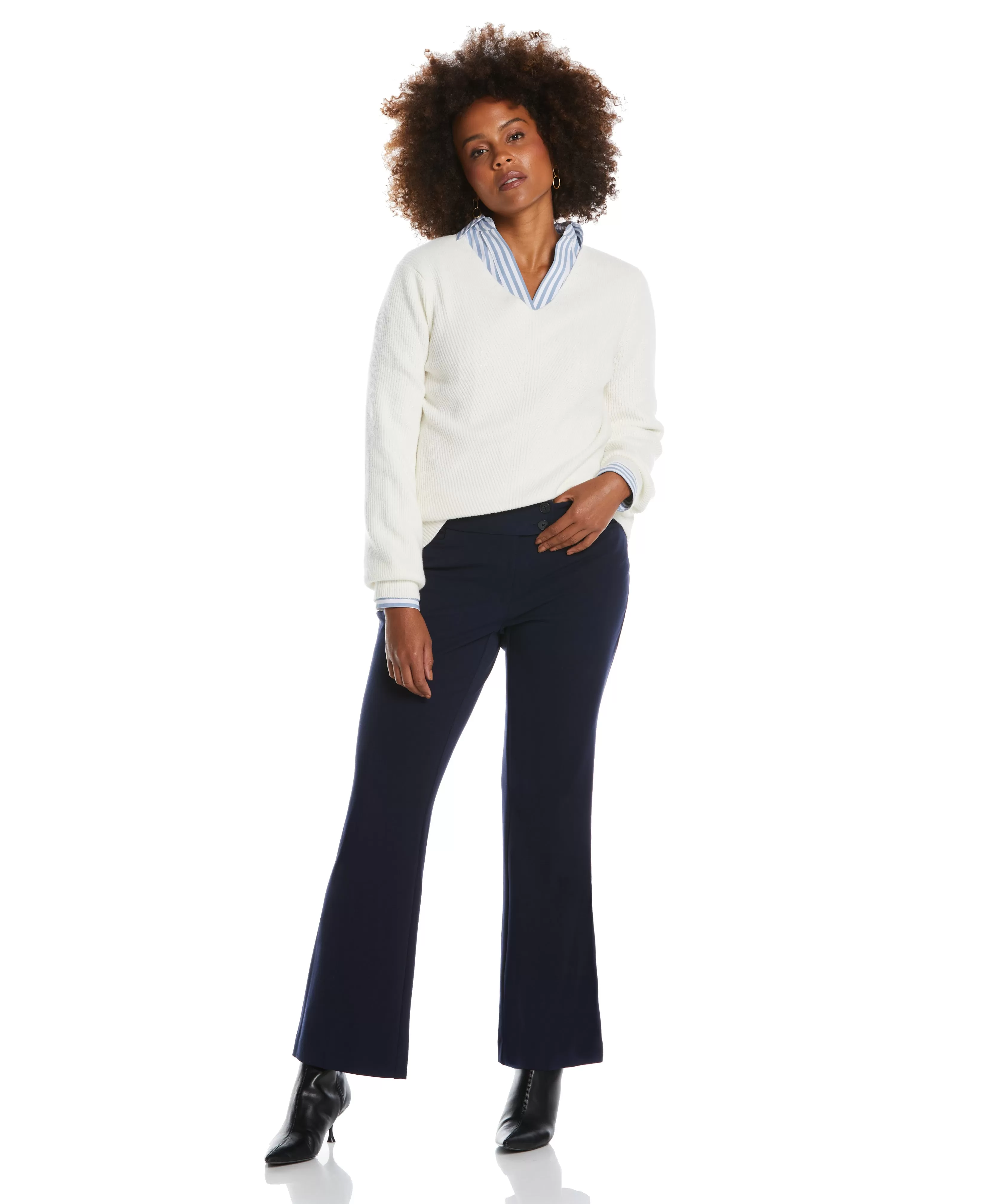 Gabardine Bootcut Pant - Curvy Fit