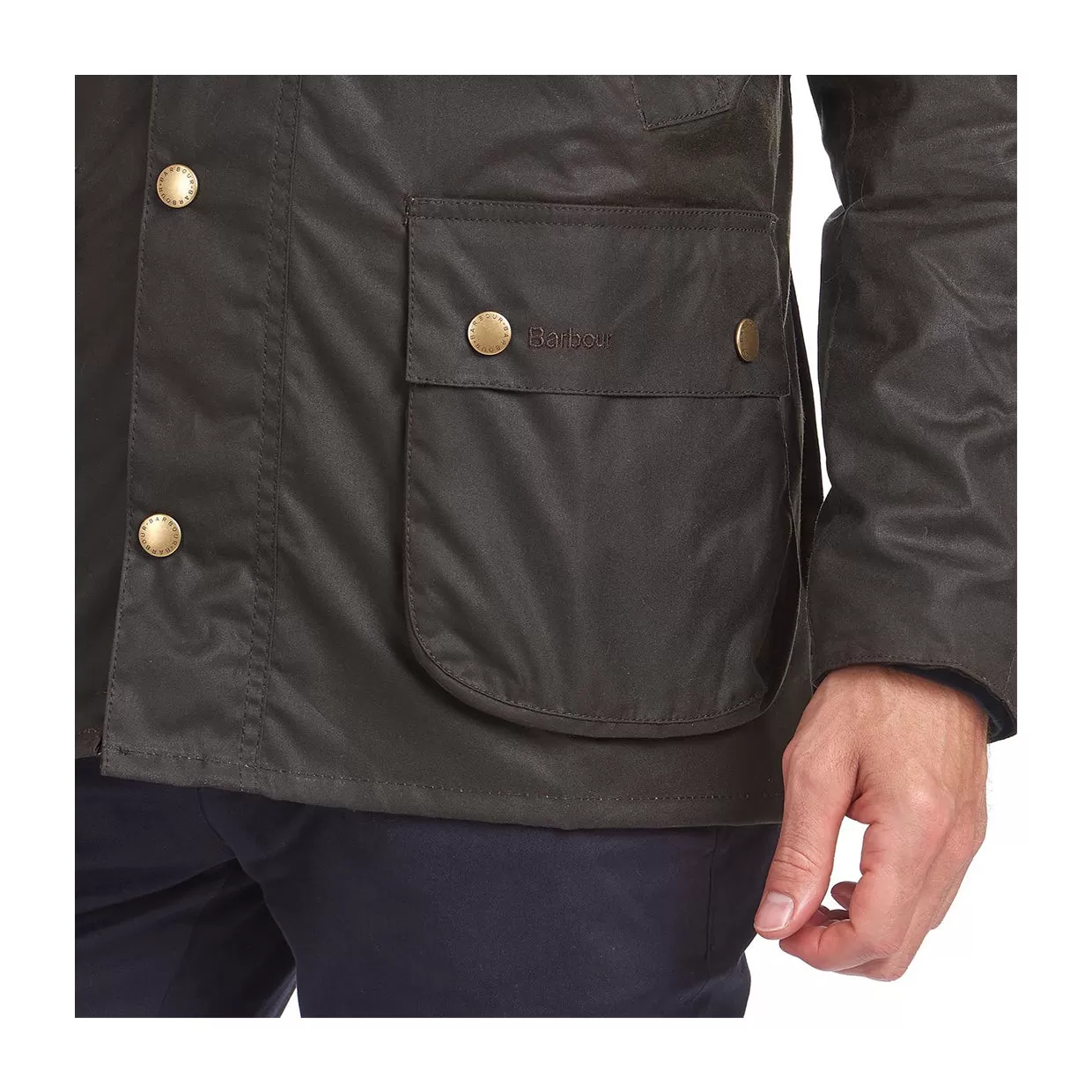 Giubbino Barbour Ashby Wax Verde Oliva