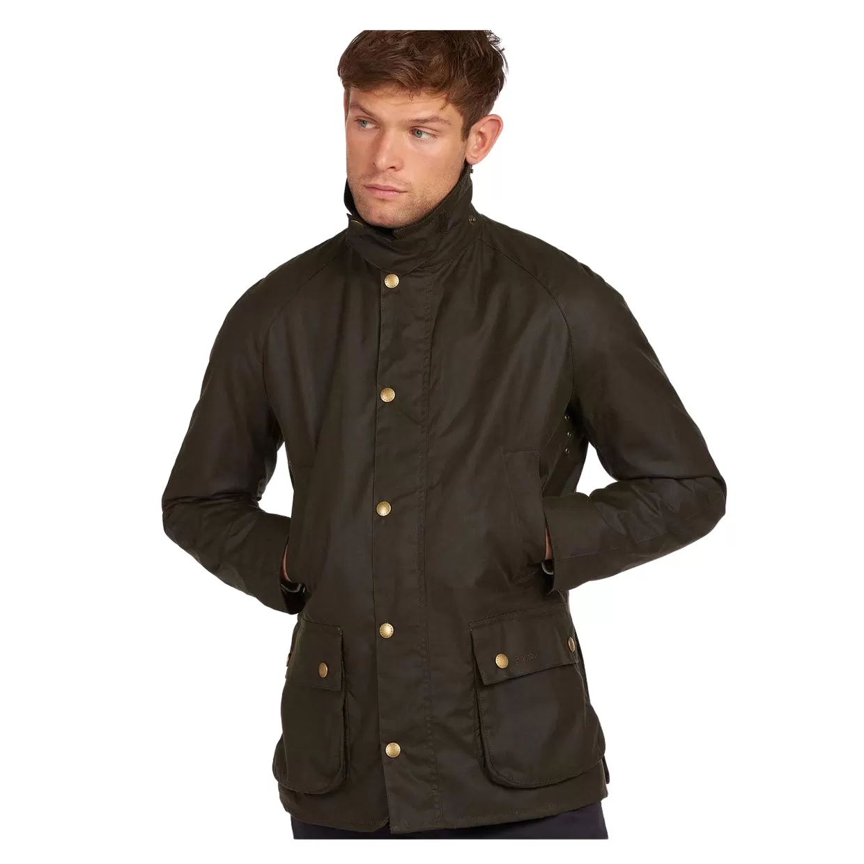 Giubbino Barbour Ashby Wax Verde Oliva