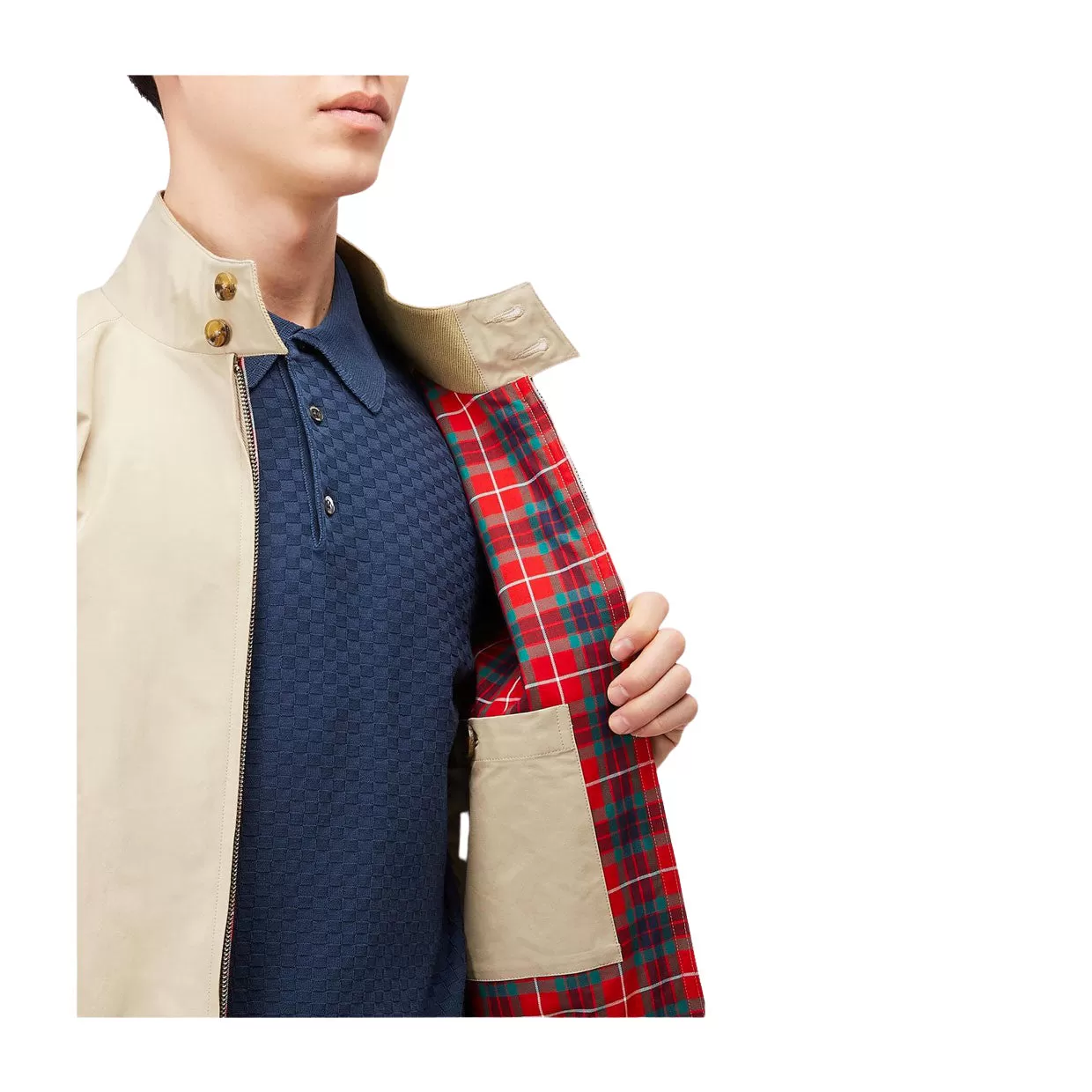 Giubbino Uomo Baracuta G9 Harrington Beige