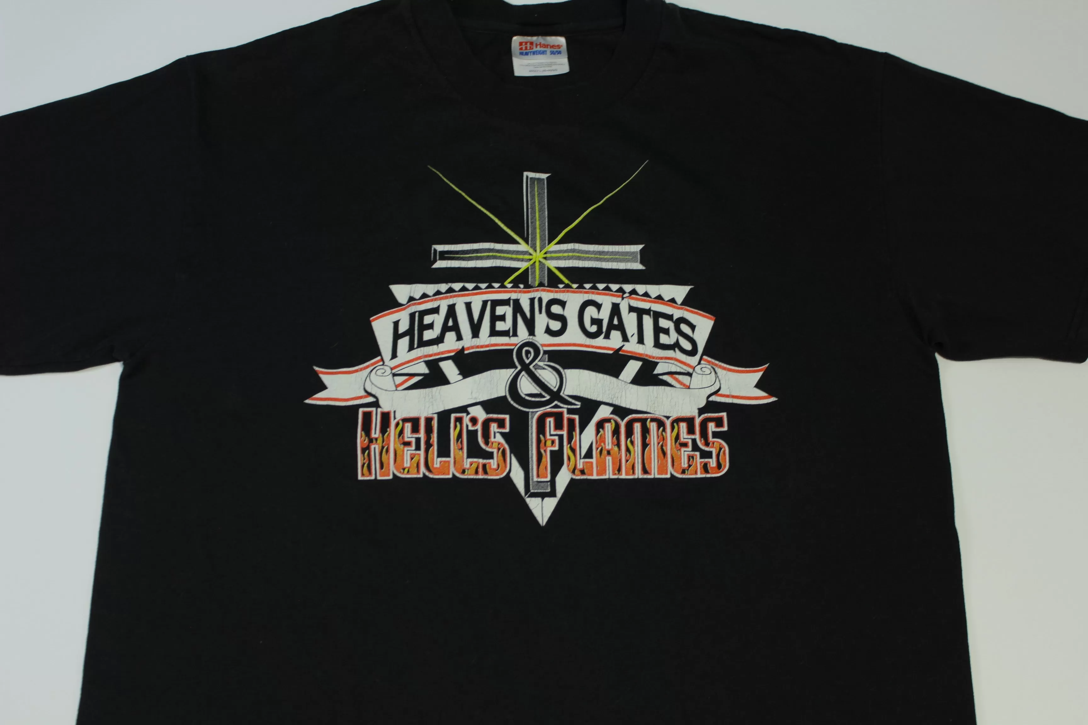 Heaven's Gates & Hell's Flames Y2K Vintage Jesus Tee T-Shirt