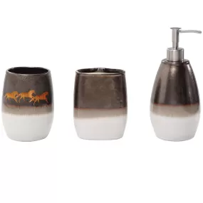 Hi End Accents Running Remuda 3 Piece Bathroom Set