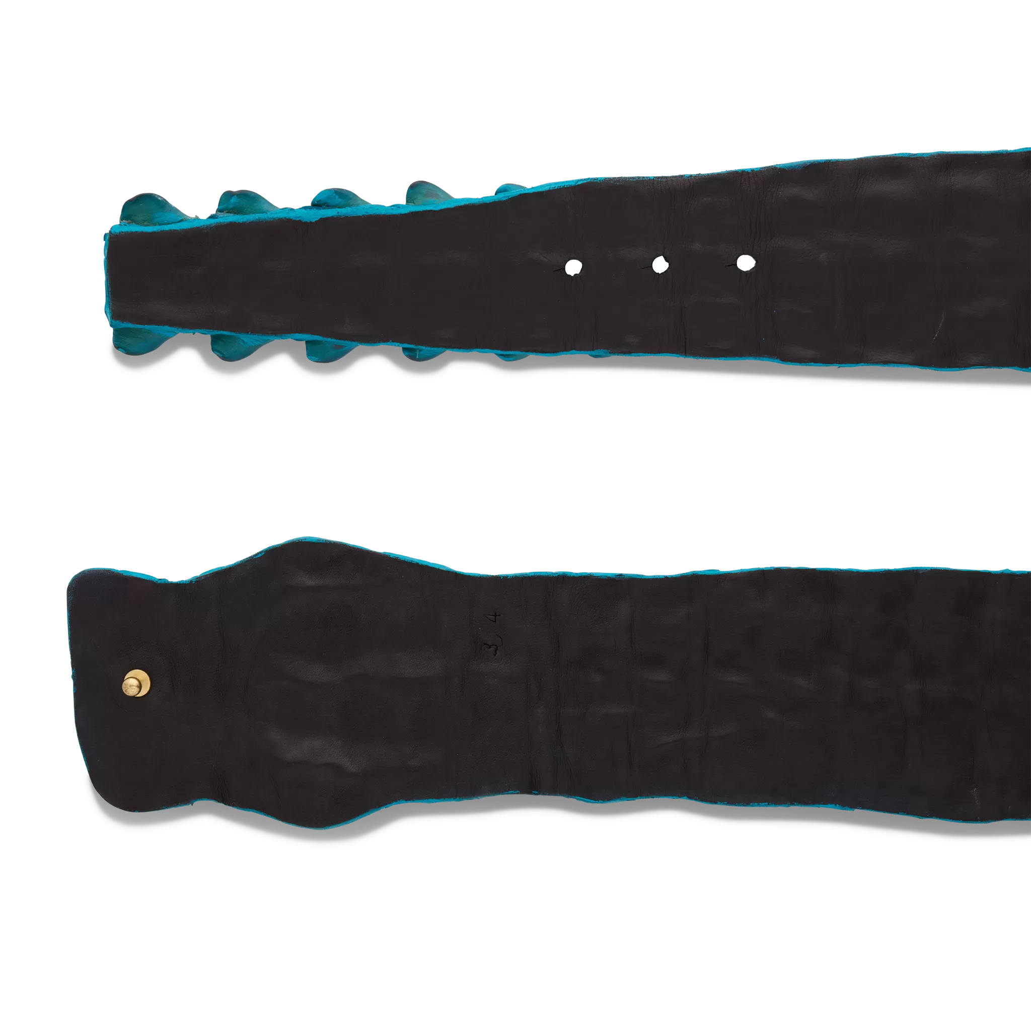 Hornback Caiman Belt :: Turquoise