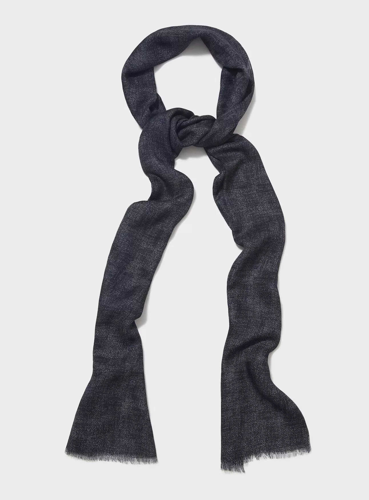 Italian Tencel Biodegradable Grey Semi-Plain Scarf