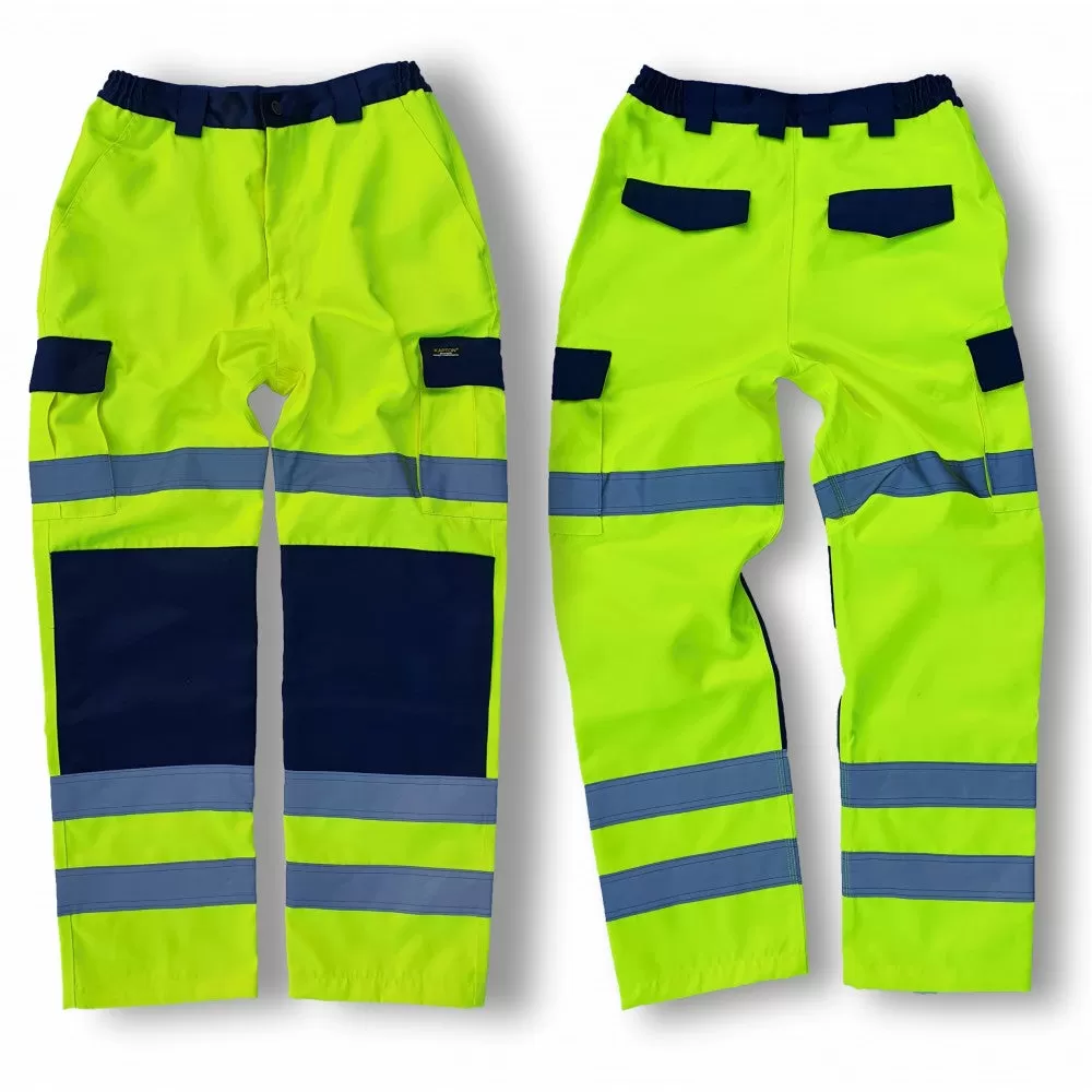 Kapton® High Visibility Polycotton Cargo Combat Work Trousers