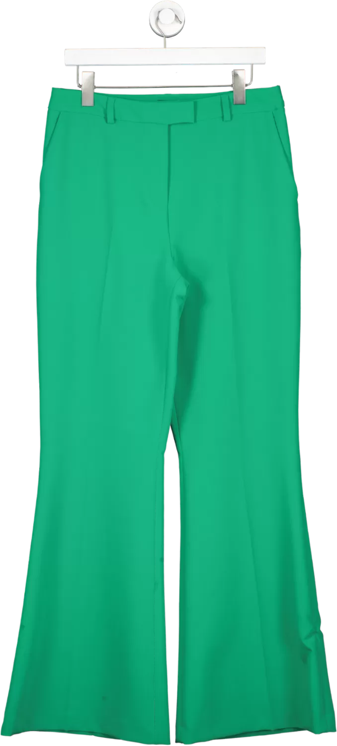 Karen Millen Green Clean Tailored Kickflare Trouser UK 14