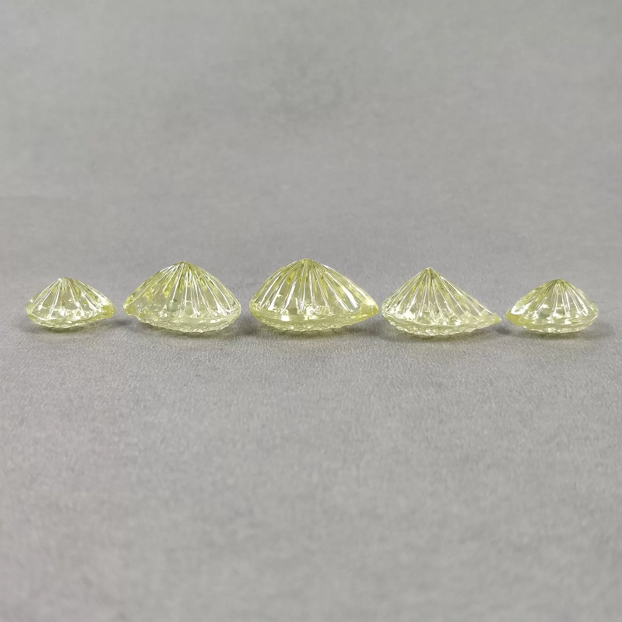 LEMON QUARTZ Gemstone Carving : 63.15cts Natural Untreated Unheated Quartz Hand Carved Pear Shape 15.5*10.5mm - 23*15mm 5pcs