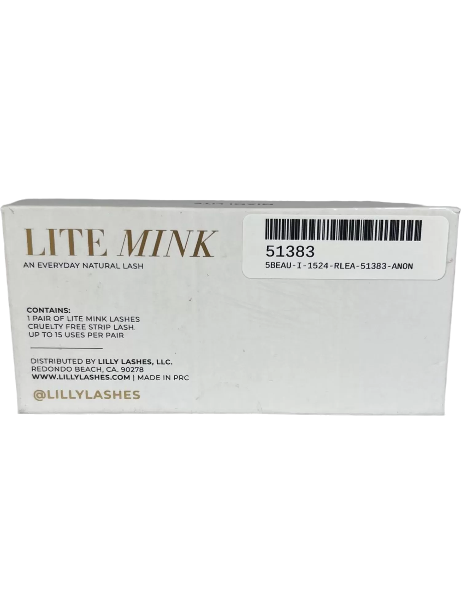 Lilly Lashes Black Lite Mink Miami Lite Eyelashes