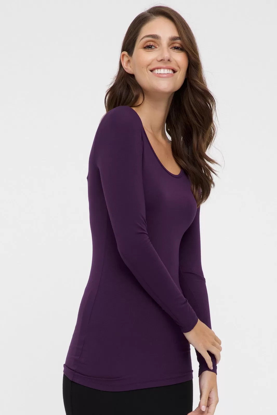 L/S Layering Top - Plum