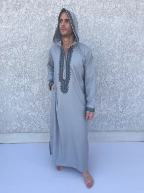 Luxurious hand embroidered Men Kaftan, Egyptian Cotton Men's caftan, Men's kaftan,  caftans for men, men clothing, gift for men gift for him