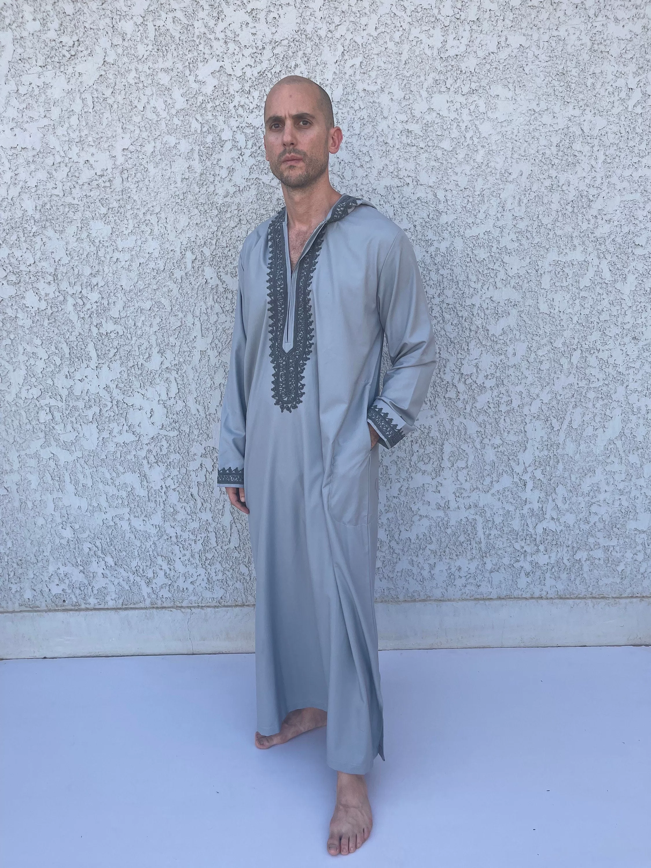 Luxurious hand embroidered Men Kaftan, Egyptian Cotton Men's caftan, Men's kaftan,  caftans for men, men clothing, gift for men gift for him