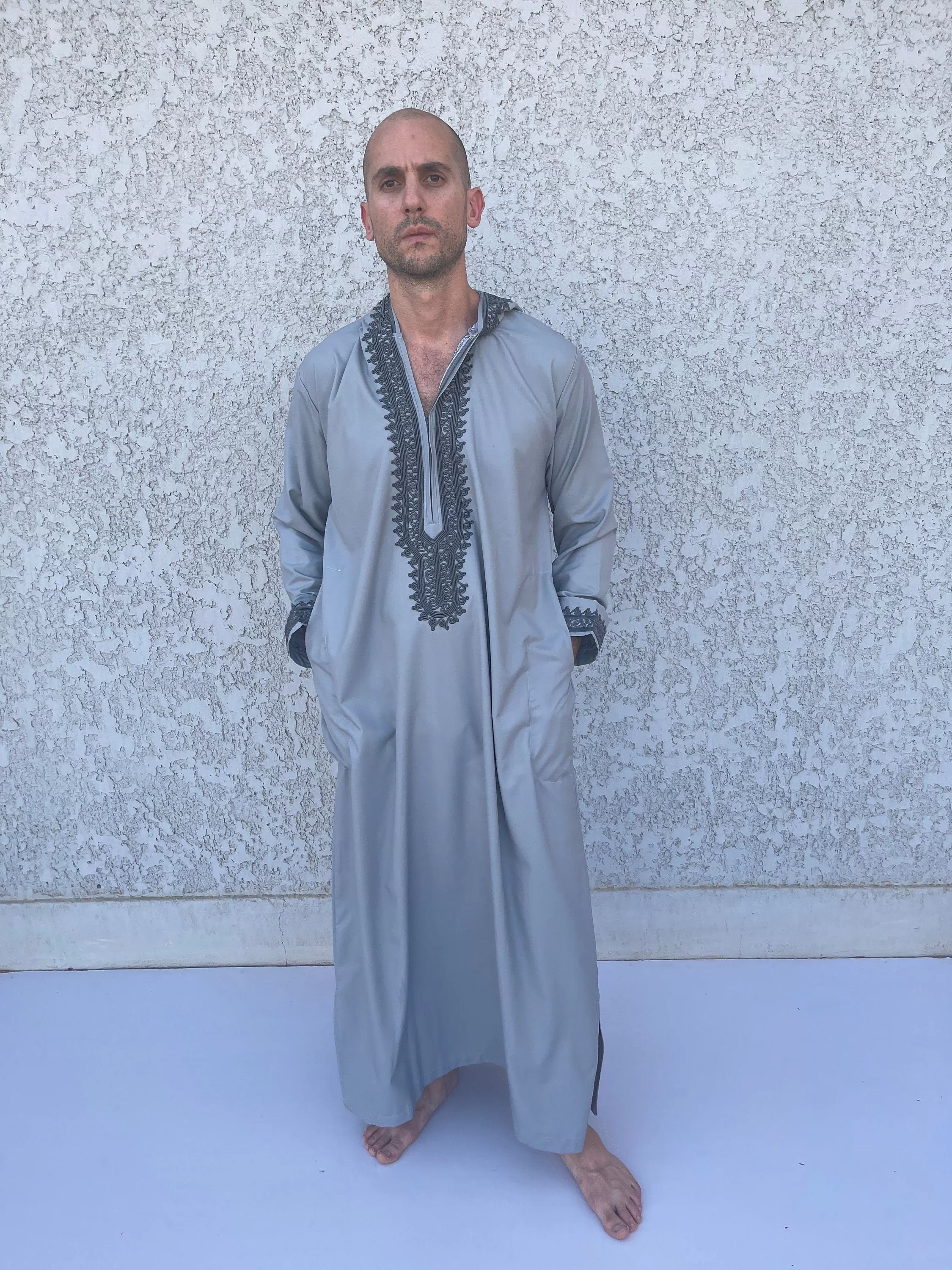 Luxurious hand embroidered Men Kaftan, Egyptian Cotton Men's caftan, Men's kaftan,  caftans for men, men clothing, gift for men gift for him