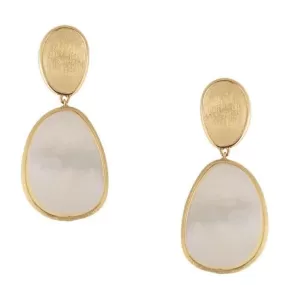 Marco Bicego 18k Yellow Gold Lunaria Double Drop Earrings OB1403