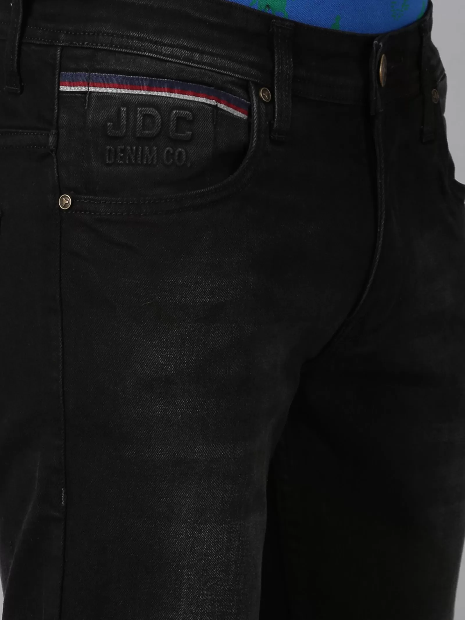 MEN'S BLACK FADED WASH SLIM FIT JEANS