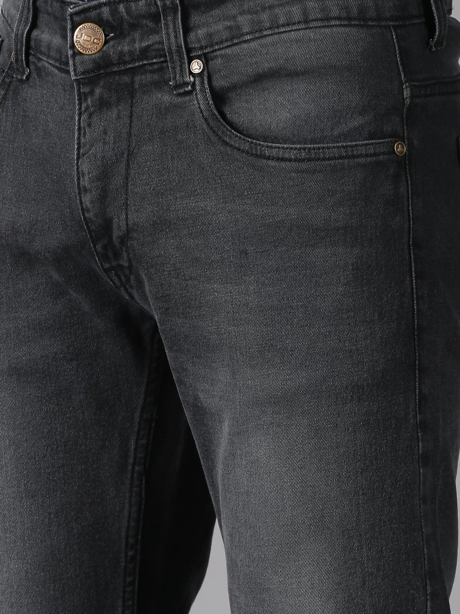 MEN'S BLACK WASHED SLIM FIT JEANS