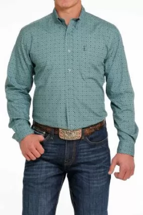 MEN'S CINCH MODERN FIT BUTTON-DOWN WESTERN SHIRT - TEAL