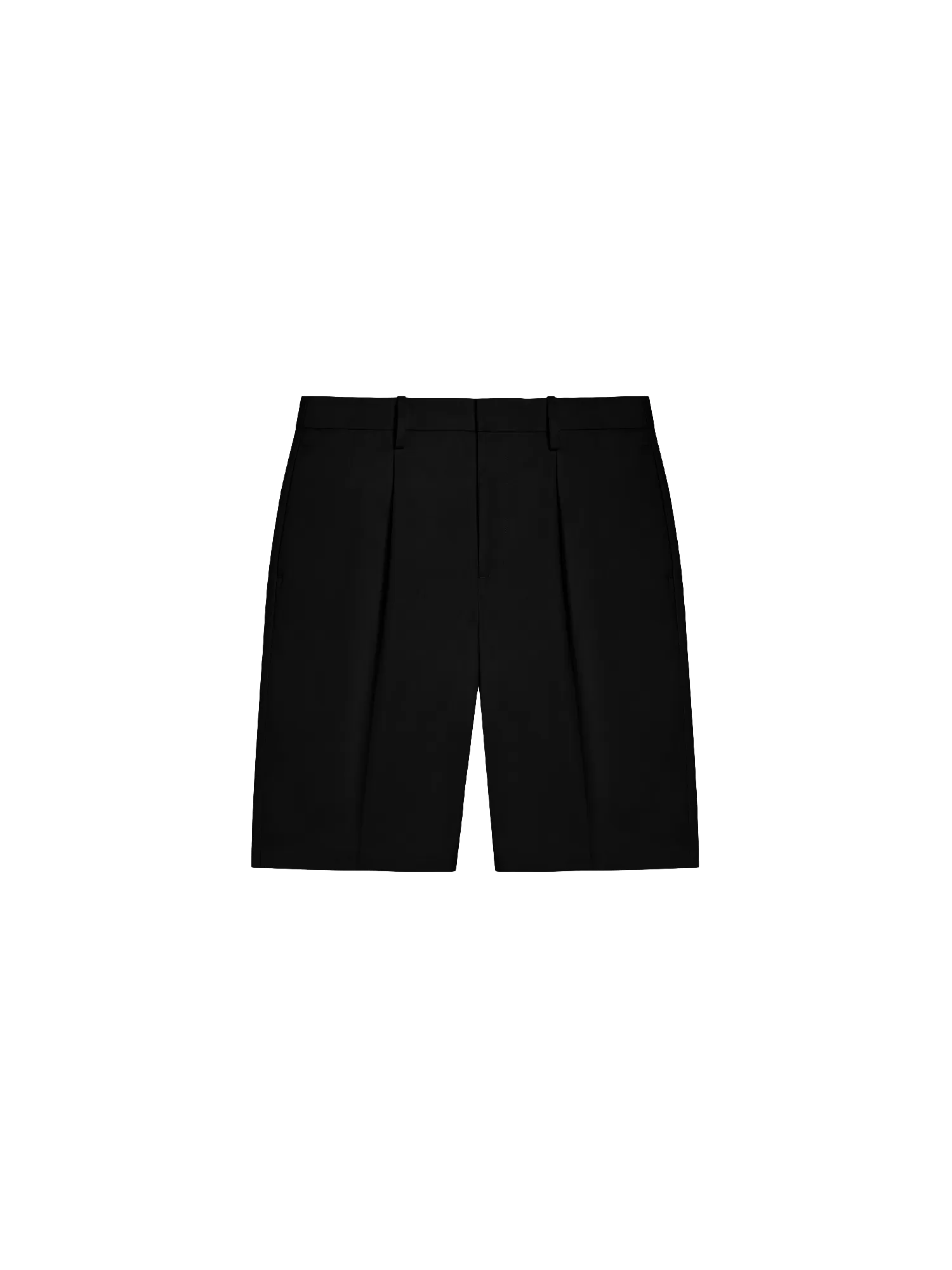 Men's Cotton Tailored Shorts—black