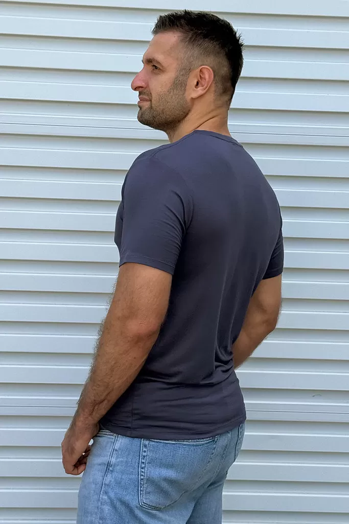 Men's V Neck Tee - Storm