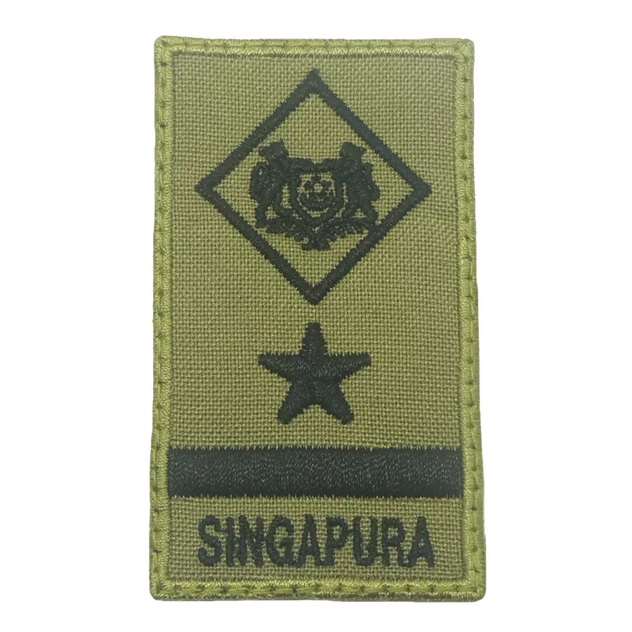 MINI SAF RANK PATCH - ME8 (NEW) OLIVE GREEN