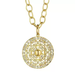 Mogul Diamond Medallion Pendant