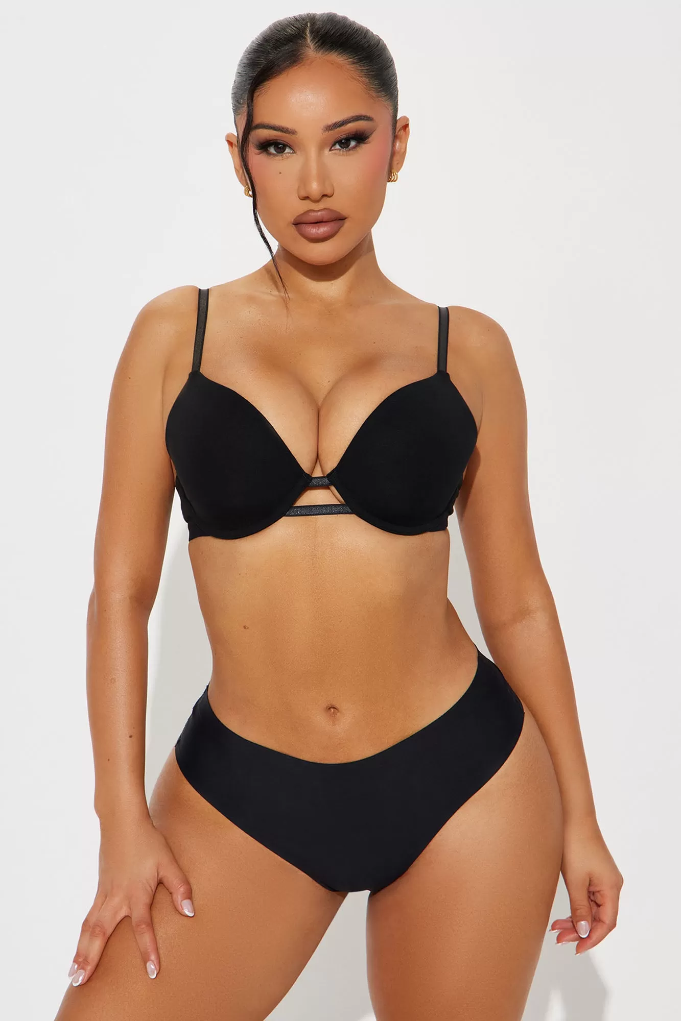 Nova Cotton TShirt Bra - Black