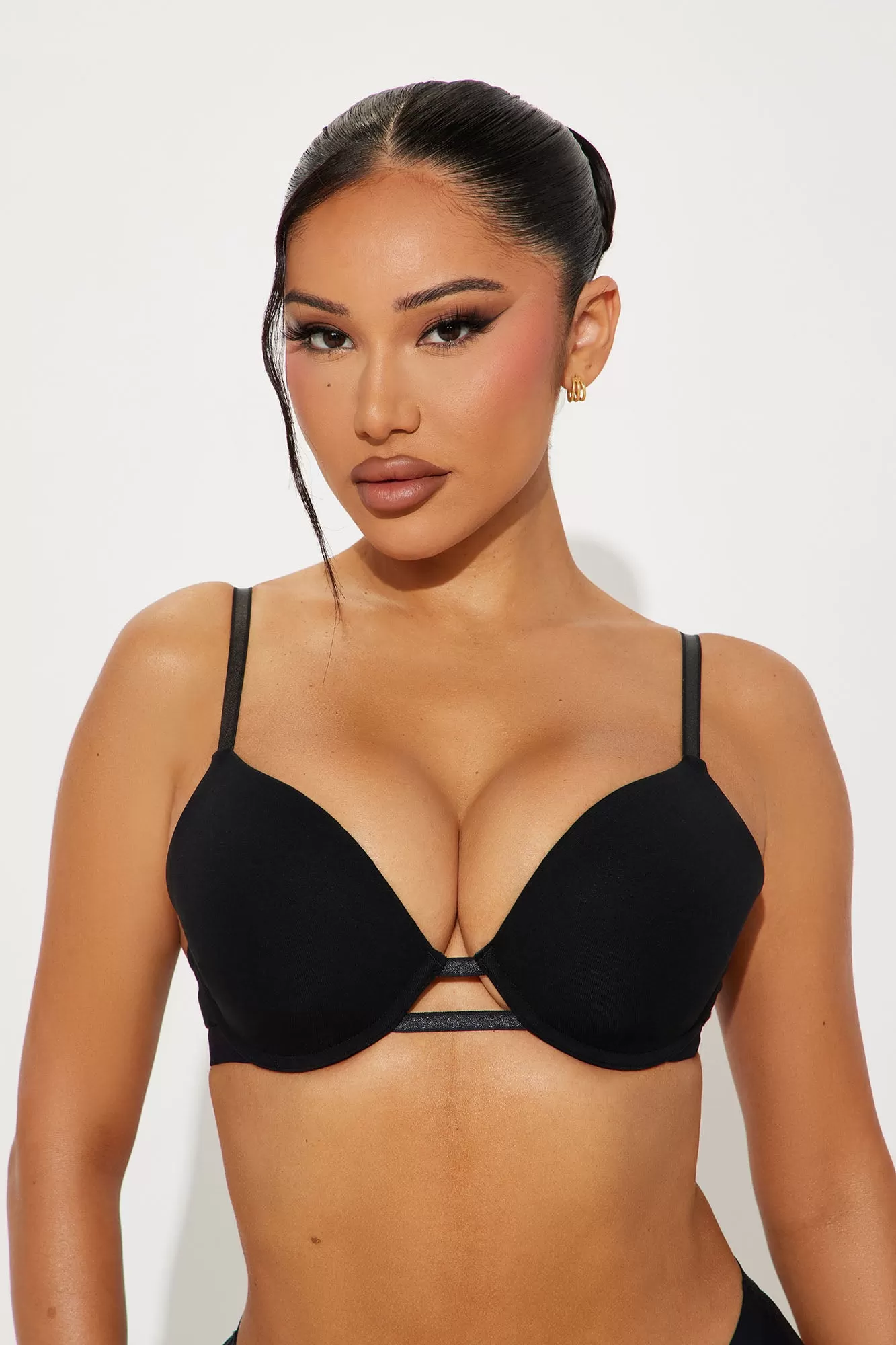 Nova Cotton TShirt Bra - Black