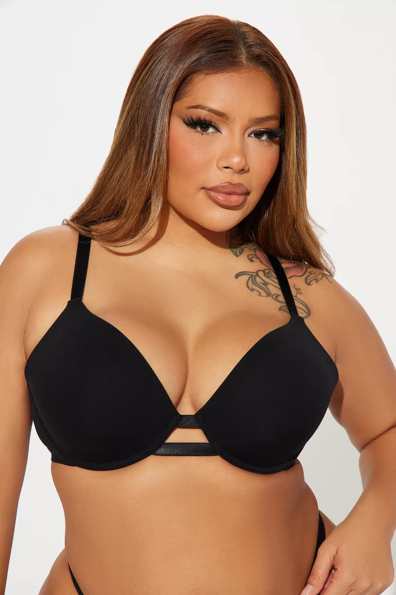 Nova Cotton TShirt Bra - Black