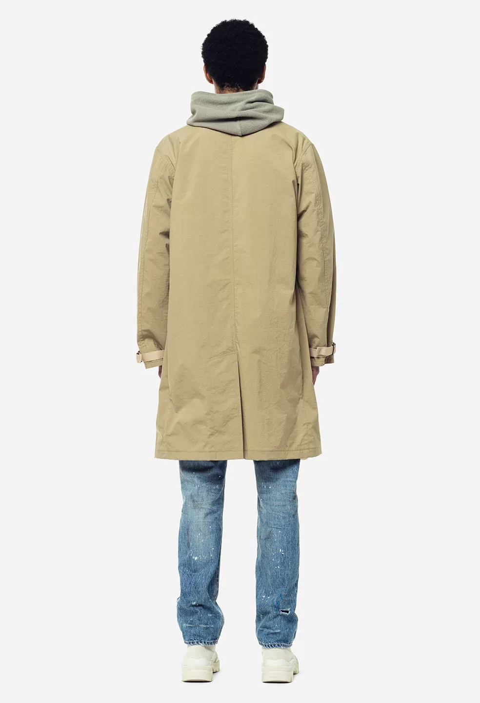 Nylon Spring Coat / Tan