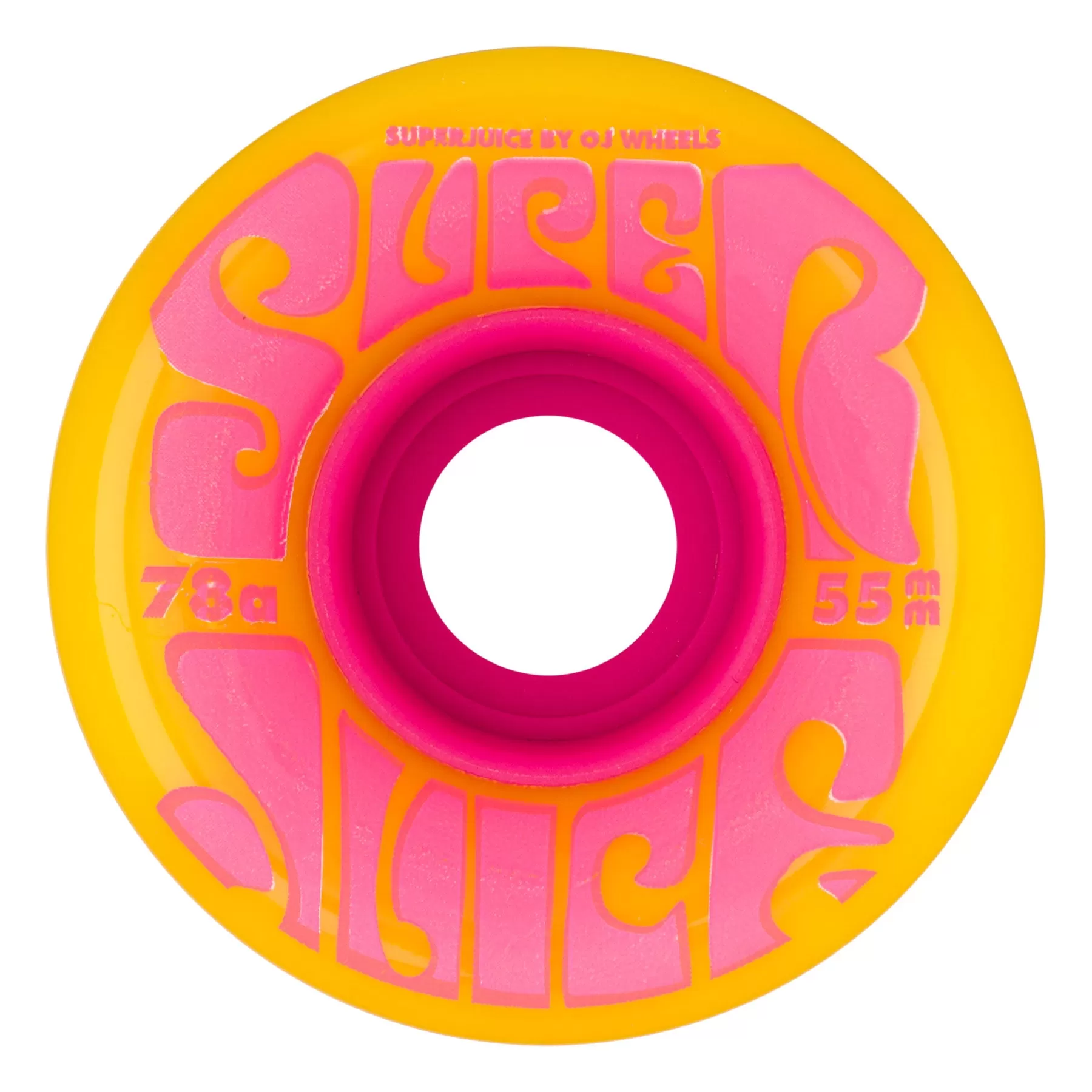 OJ Wheels Mini Super Juice Blazing Yellow Cruiser 55mm 78a