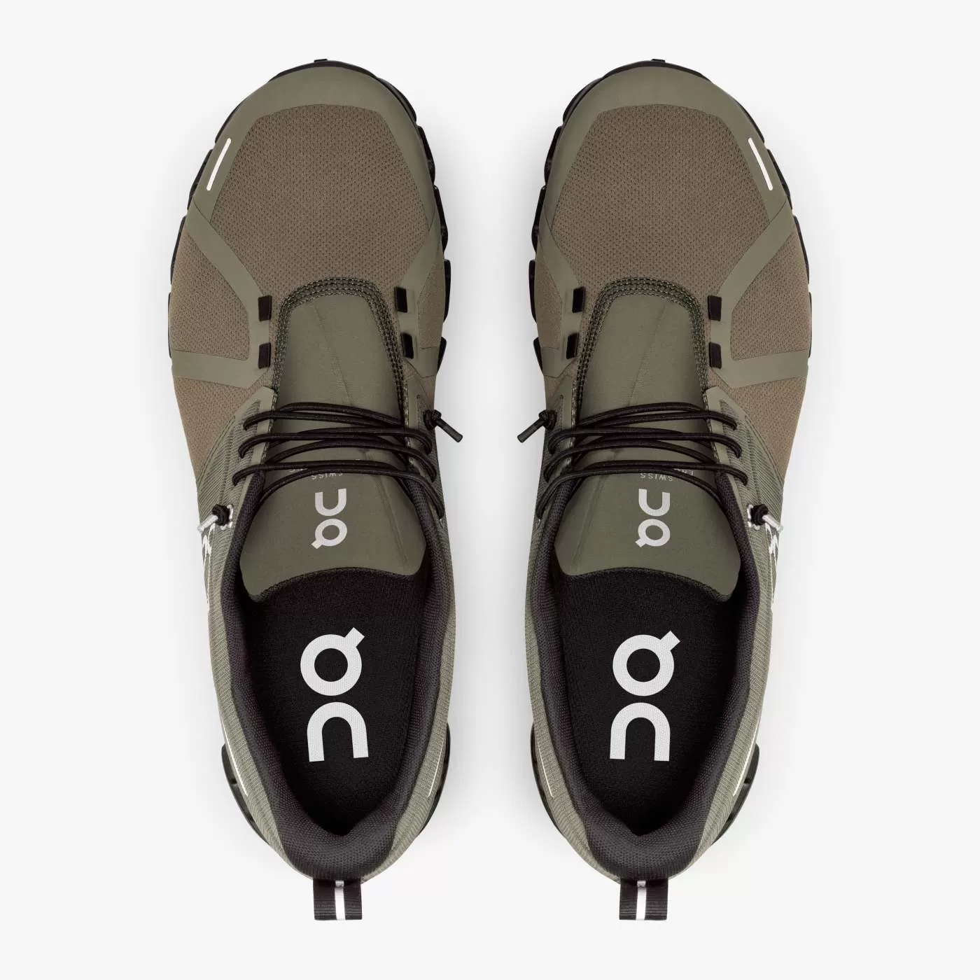 On Running Men's Cloud 5 Waterproof Shoes - Olive / Black