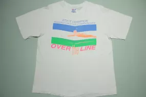 Over The Line Washington State Champions Vintage 80's Hanes Made in USA T-Shirt