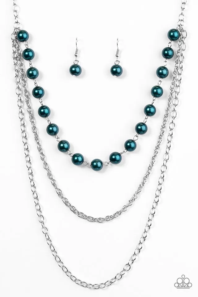 Paparazzi Accessories  - Right on the Money - Blue Necklace