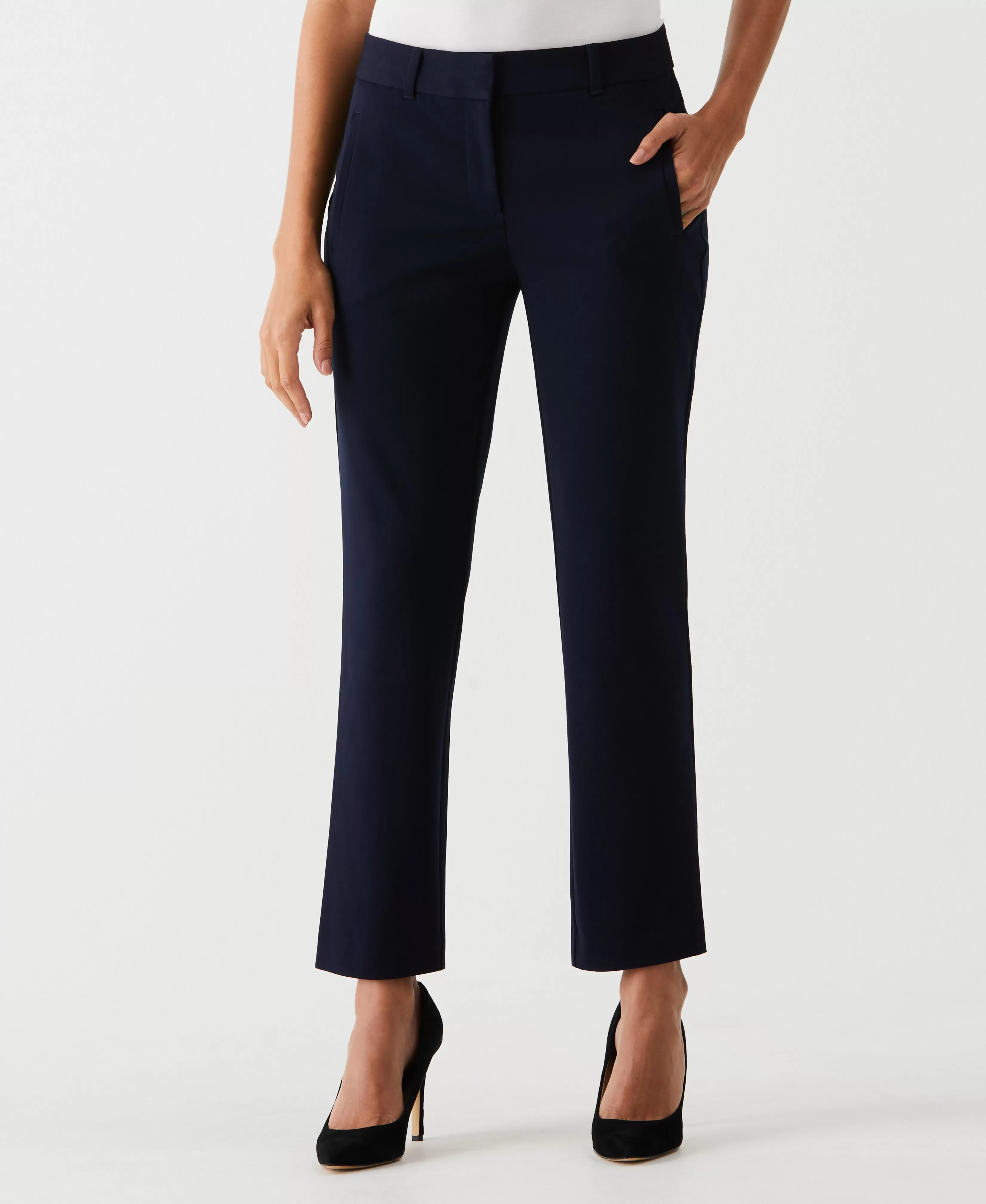 Petite Straight Leg Ankle Pant