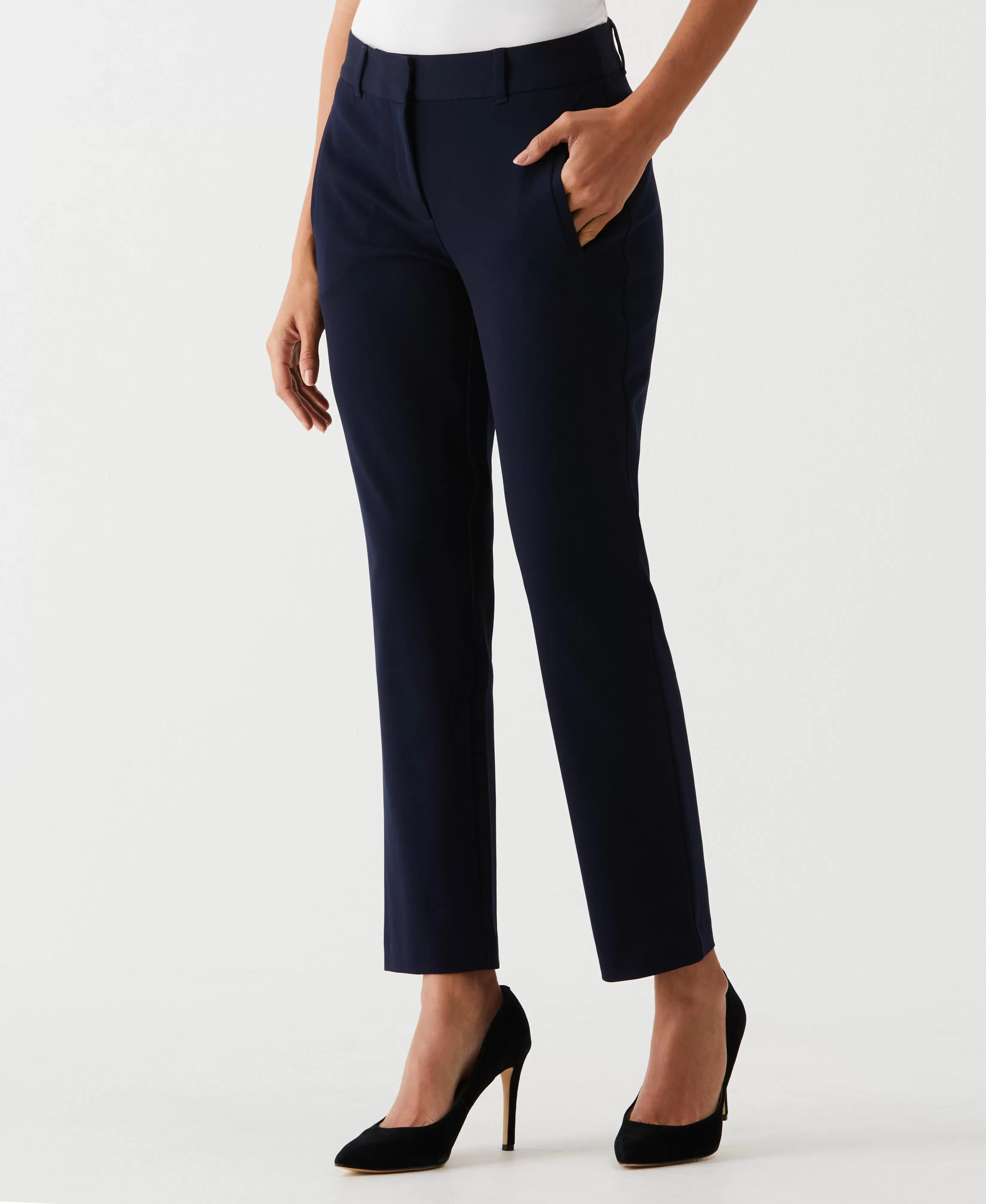 Petite Straight Leg Ankle Pant