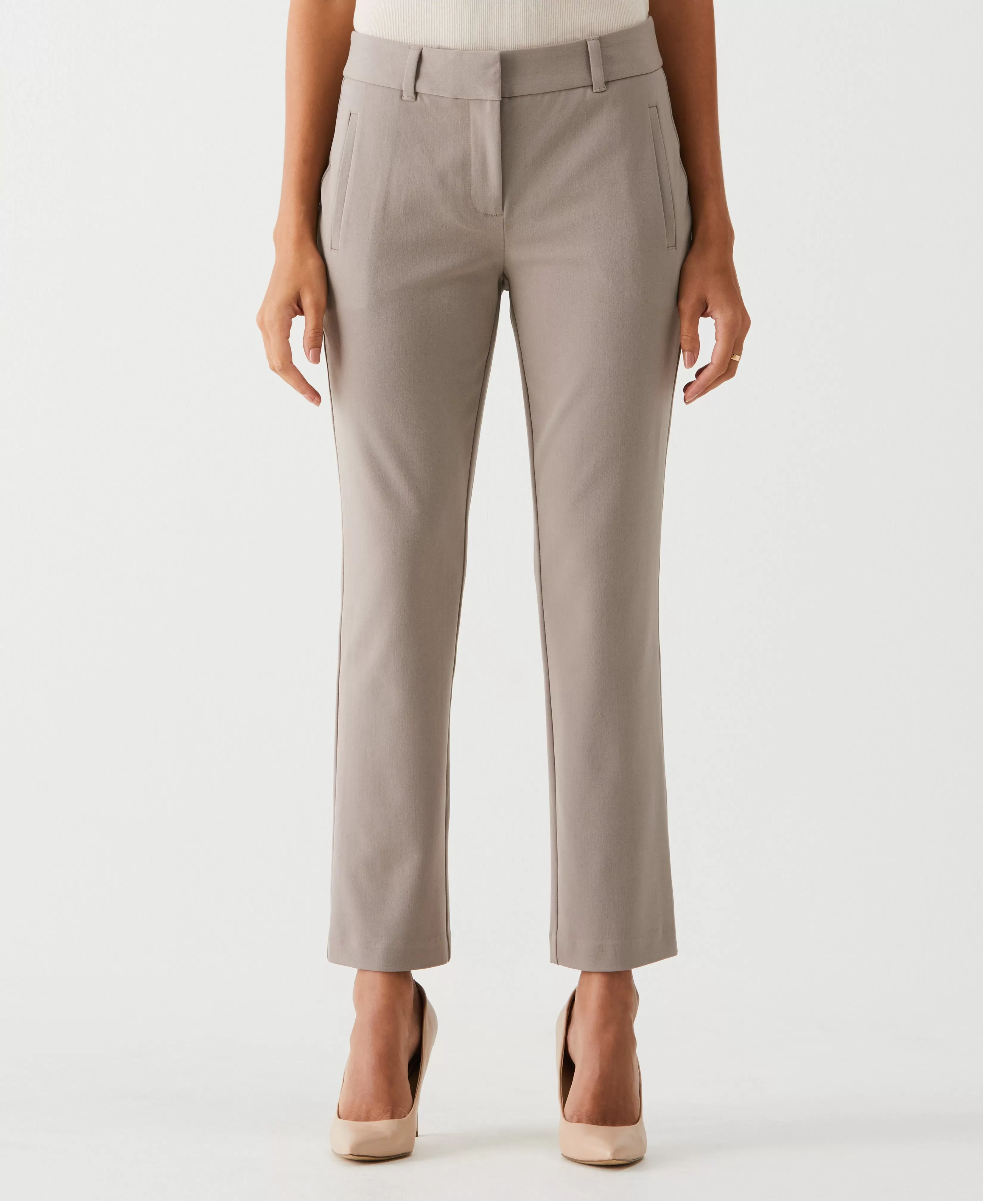 Petite Straight Leg Ankle Pant