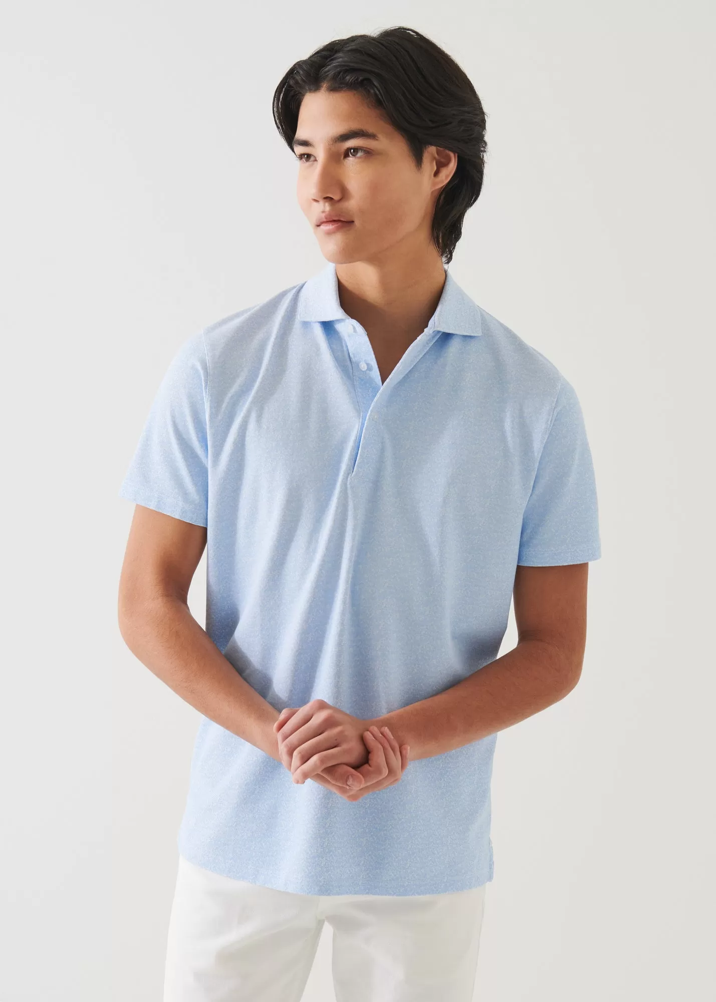 PIMA COTTON STRETCH PRINTED POLO