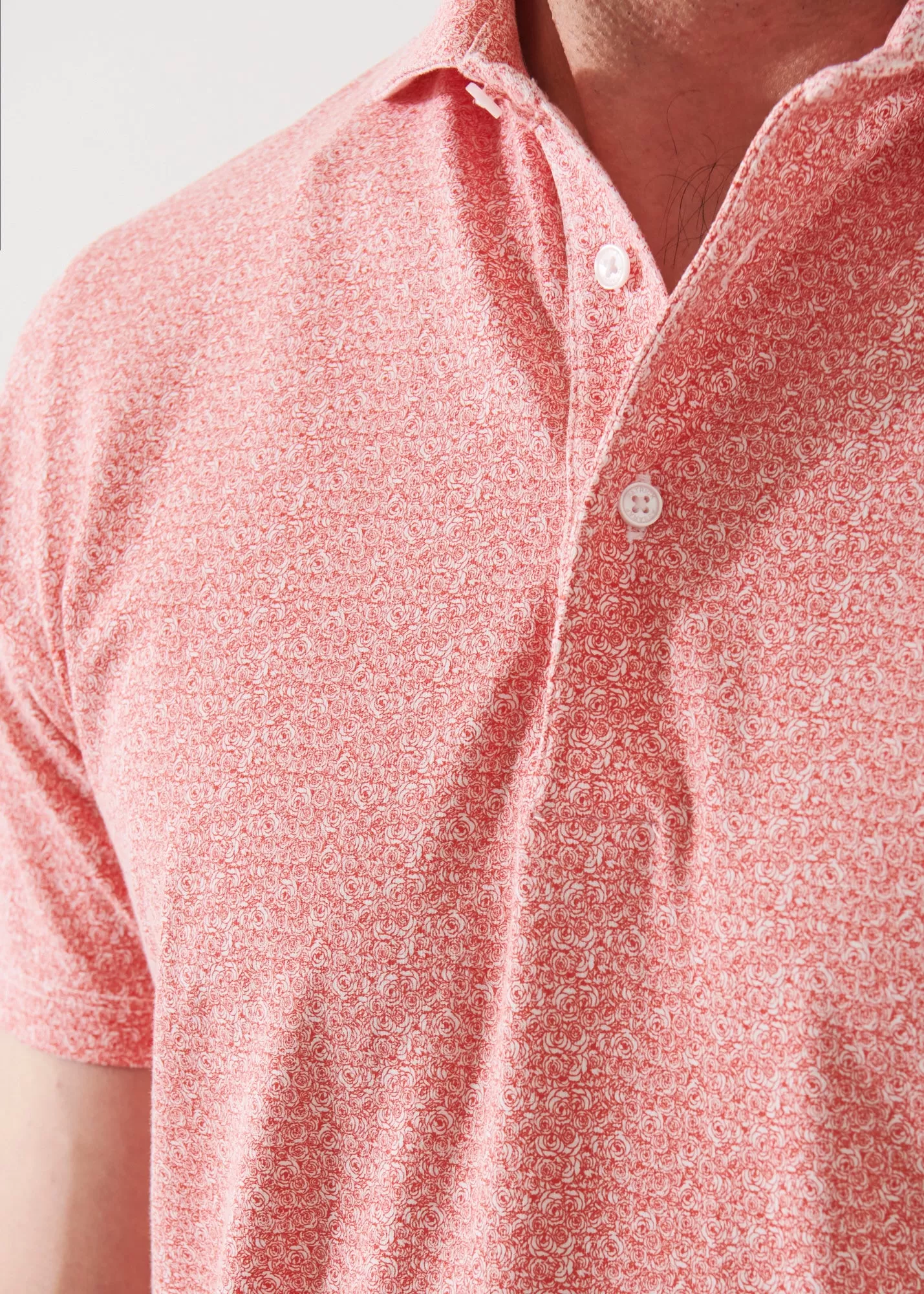 PIMA COTTON STRETCH PRINTED POLO