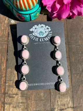 Pink "Cotton Candy" Dangle Earrings