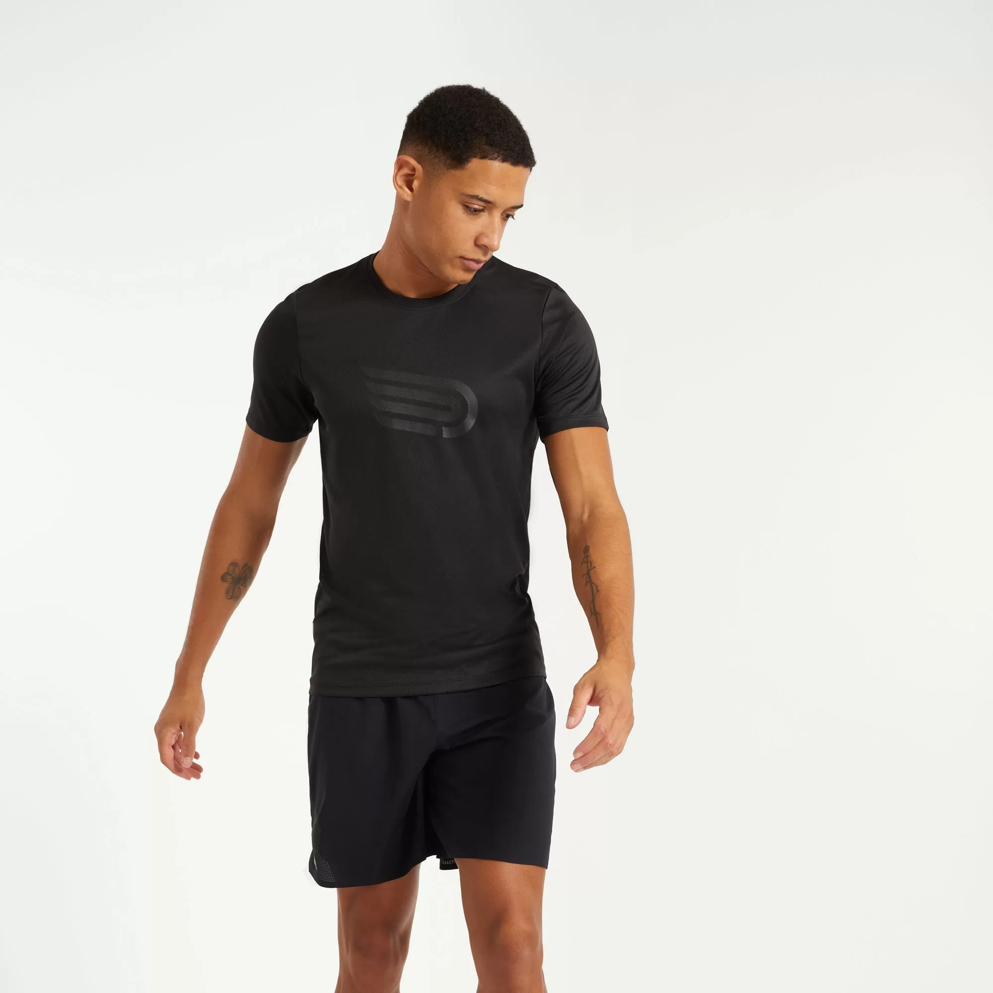 Pressio Perform Short Sleeve Top (Mens) - Black