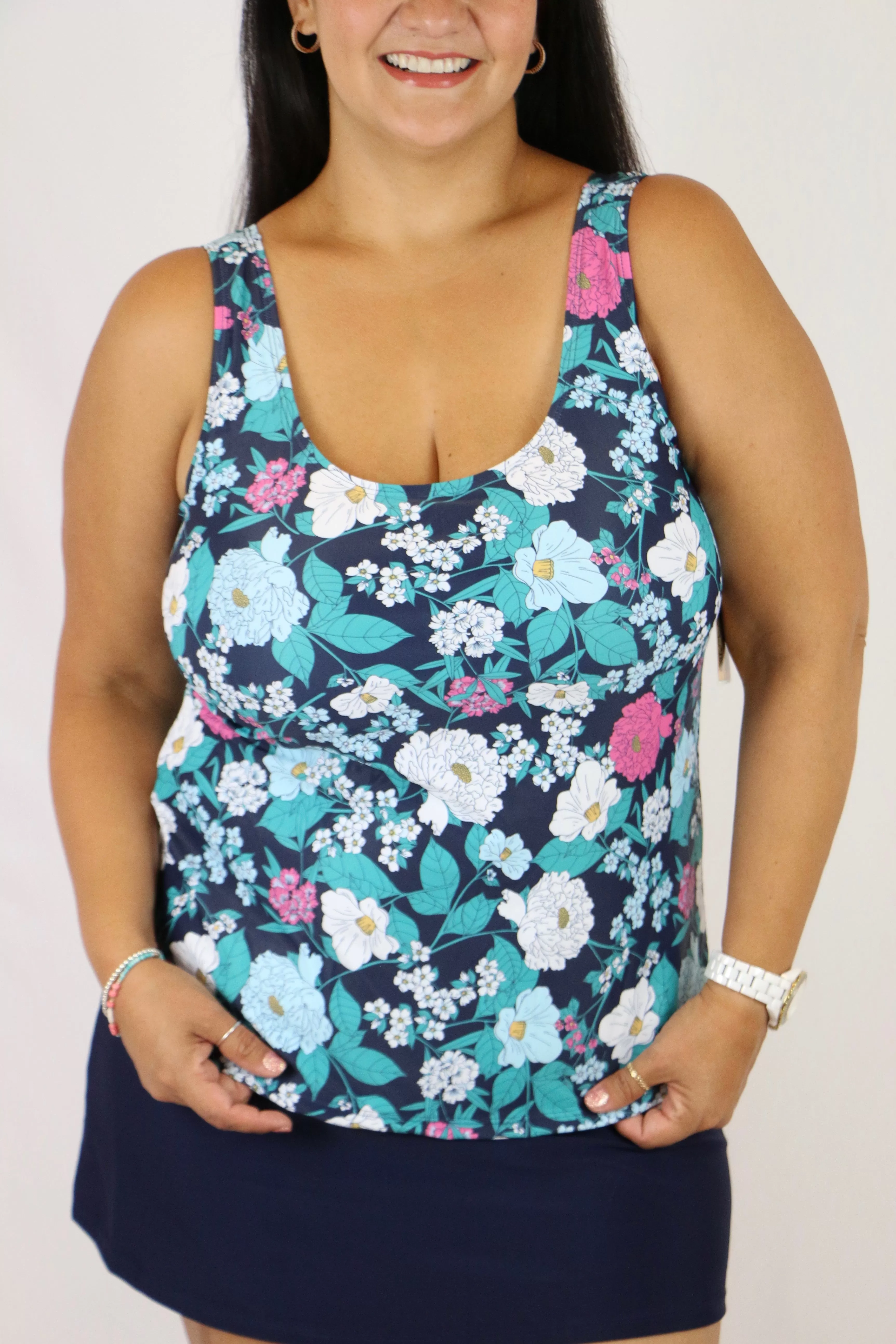 *RESTOCK* Underwater Floral Top (Curvy Only)