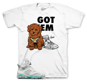 Retro 6 Mint Foam Shirt - Got Em - White