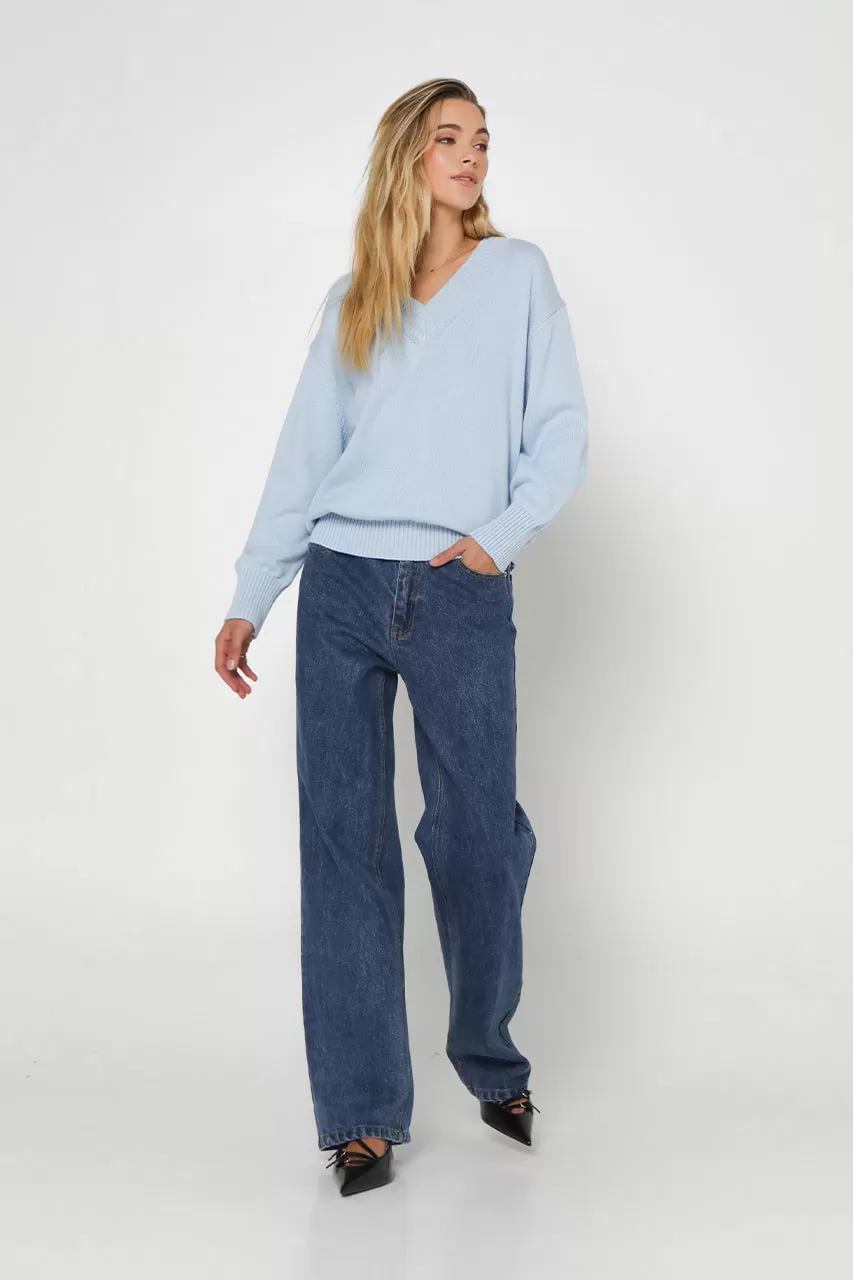 Rumi Knit Jumper | Powder Blue