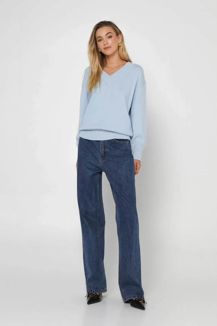 Rumi Knit Jumper | Powder Blue