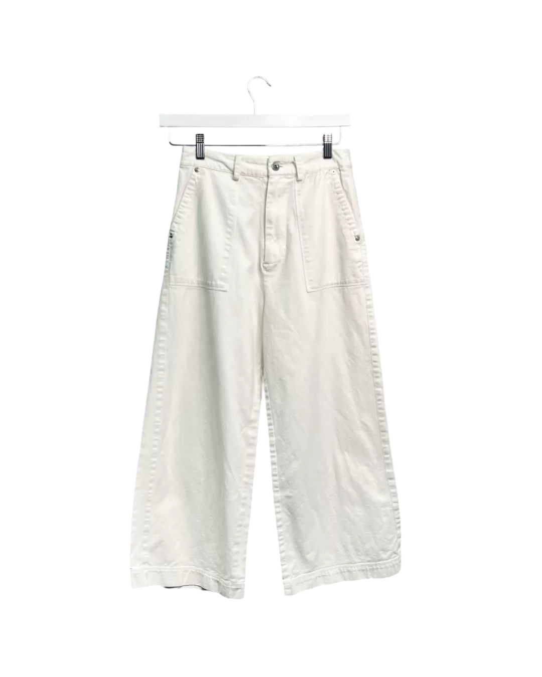 Size 8 - Incu Collection Off-White Crop Pants