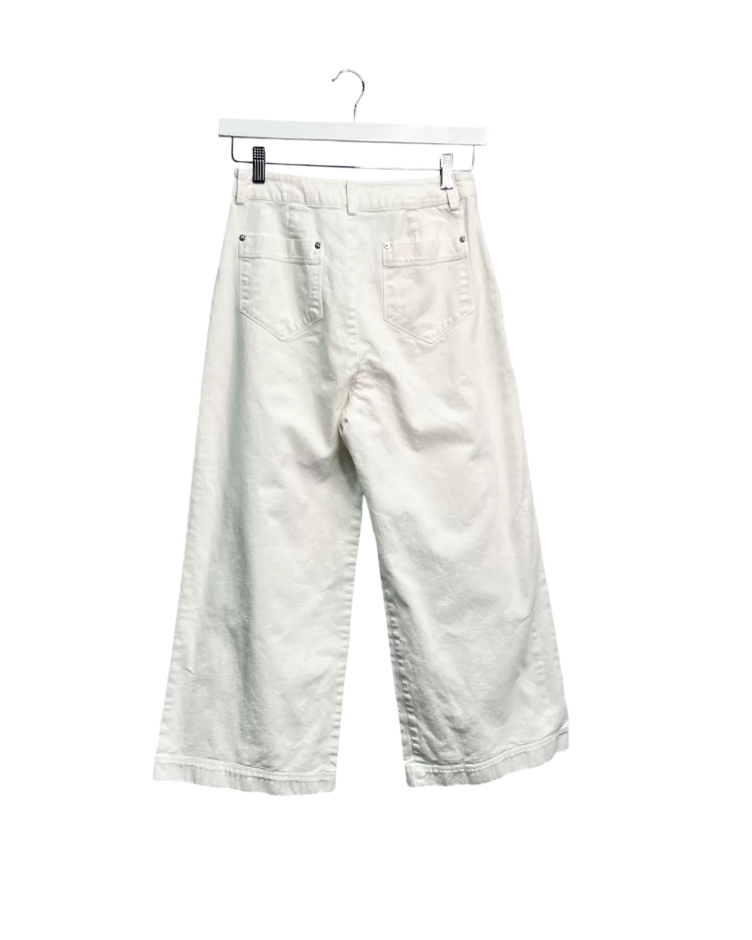 Size 8 - Incu Collection Off-White Crop Pants