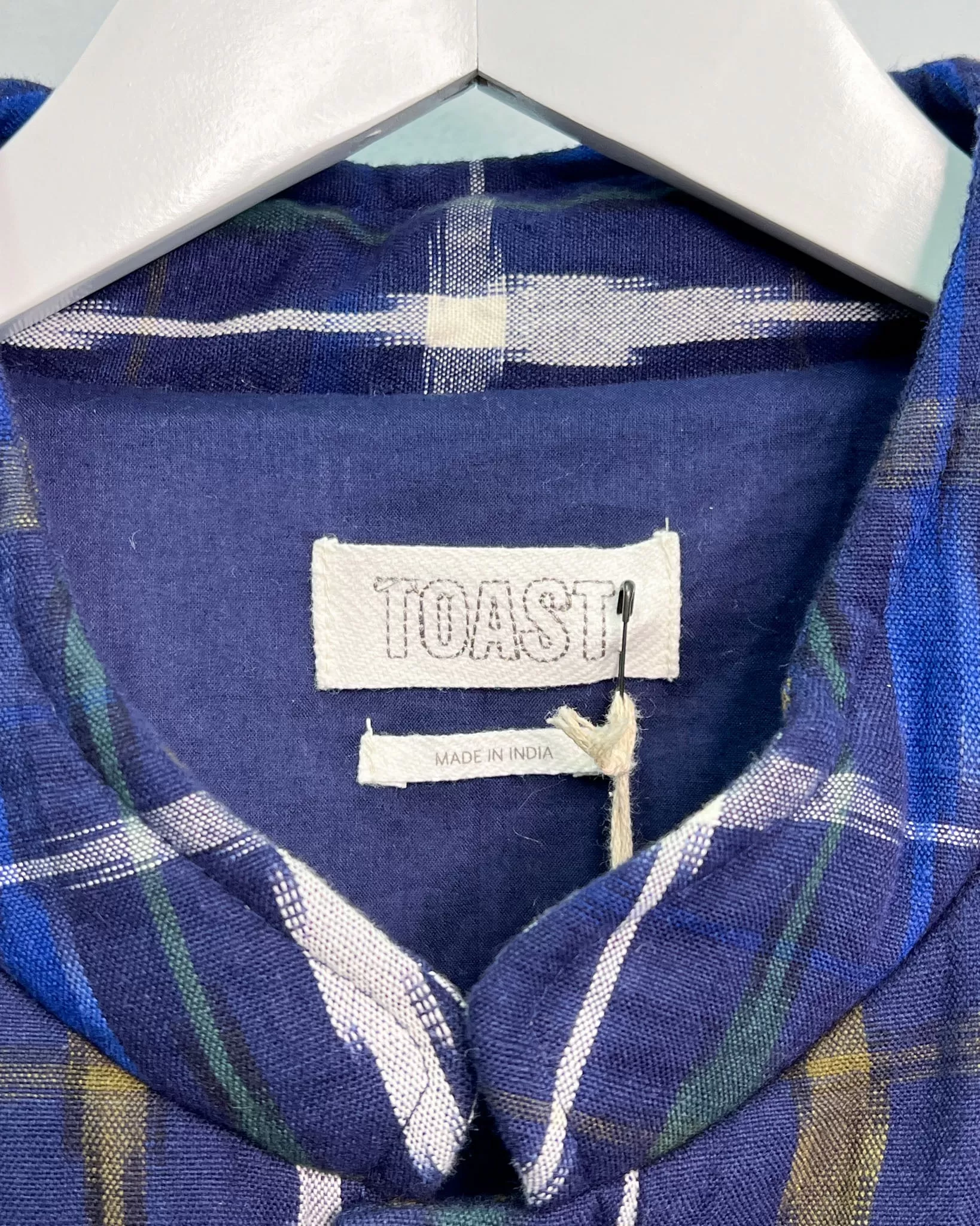 Size XL - Toast Indigo Padded Ikat Jacket