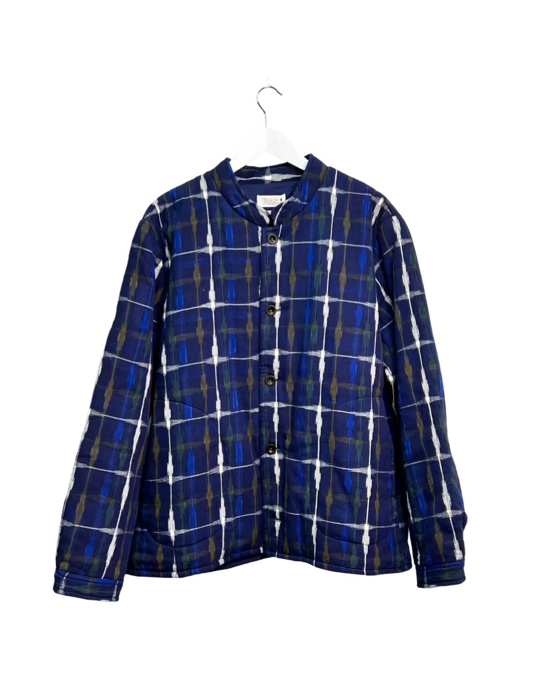 Size XL - Toast Indigo Padded Ikat Jacket