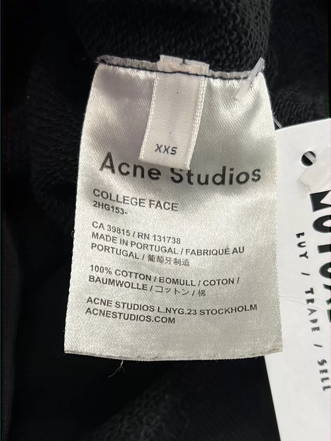 Size XXS - Acne Studios College Face Crew Jumper