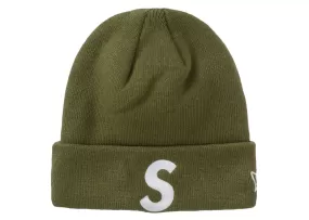 Supreme New Era S Logo Beanie Olive