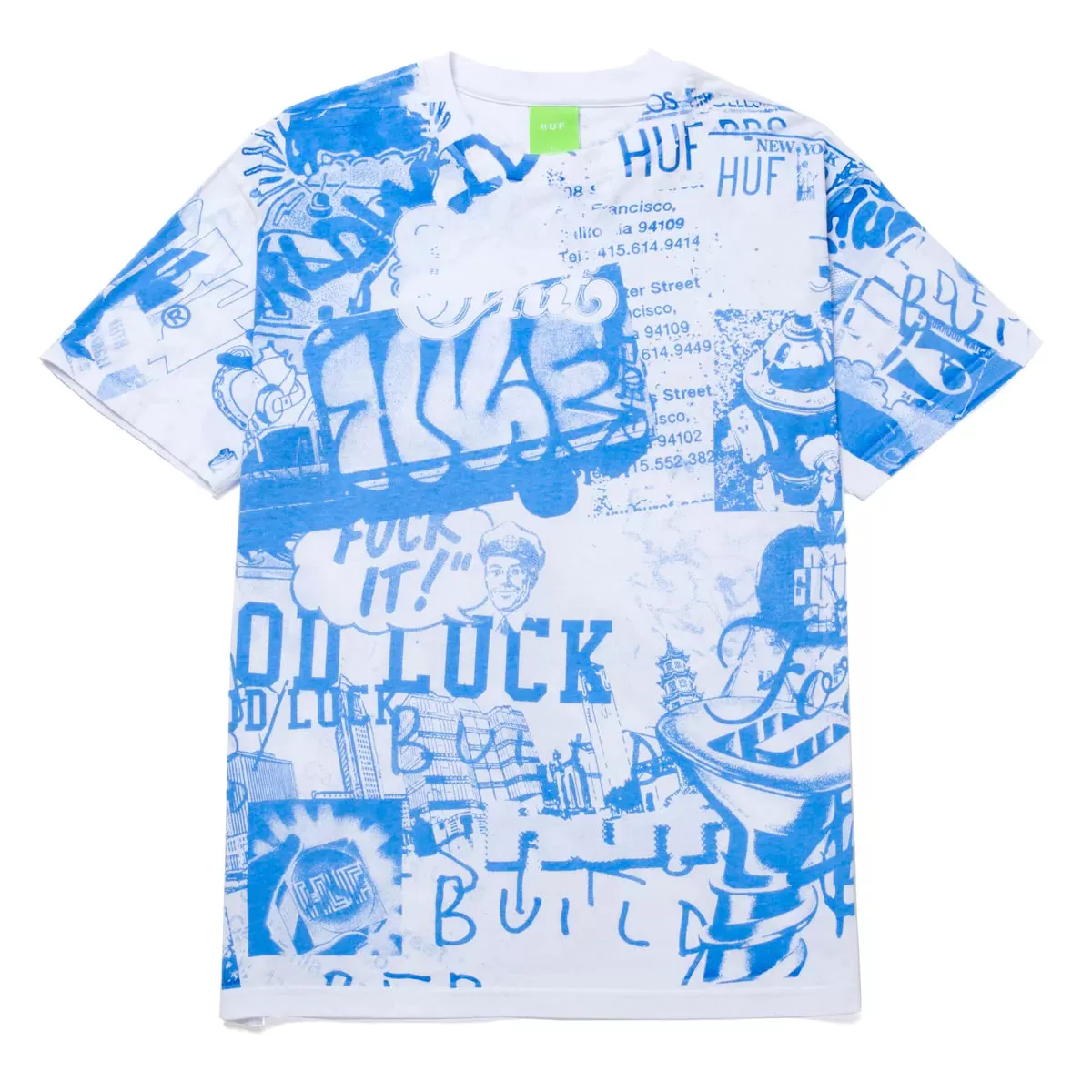 T-SHIRT HUF TWENTY BLUE